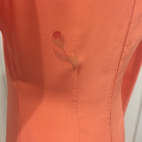 Hand-Painted Silk Gown - Picture 7 of 8